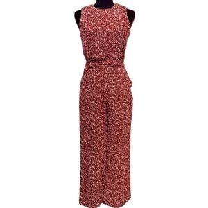 ⭐ Michael Kors Sleeveless Printed Jumpsuit – Size 2